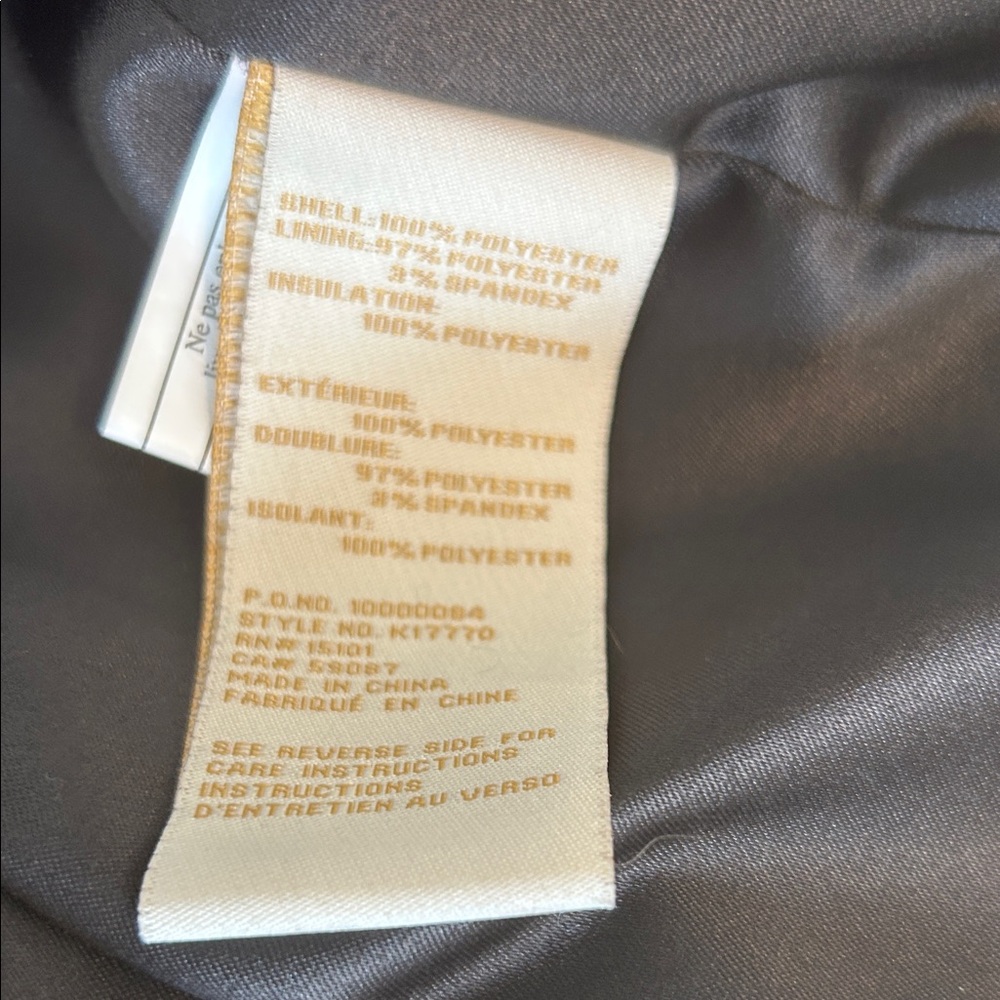 Kate Spade Black and Cream Puffer Jacket S - Picture 12 of 14